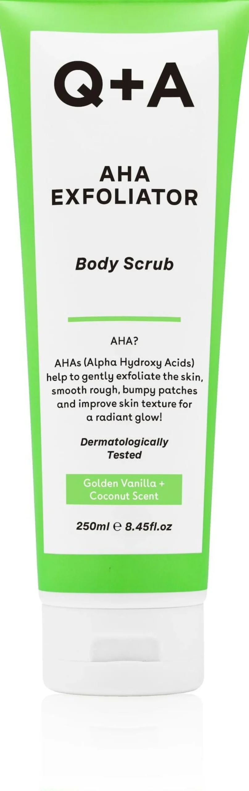 Q+A AHA Exfoliator Body Scrub 250ml