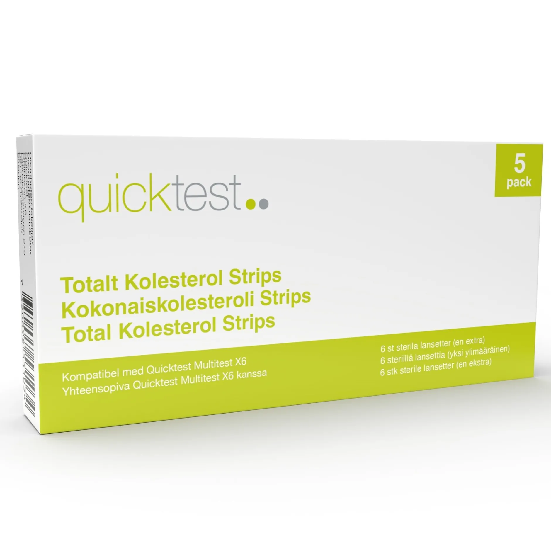 Quicktest X6 Refill Kolesterolstrips 5 st