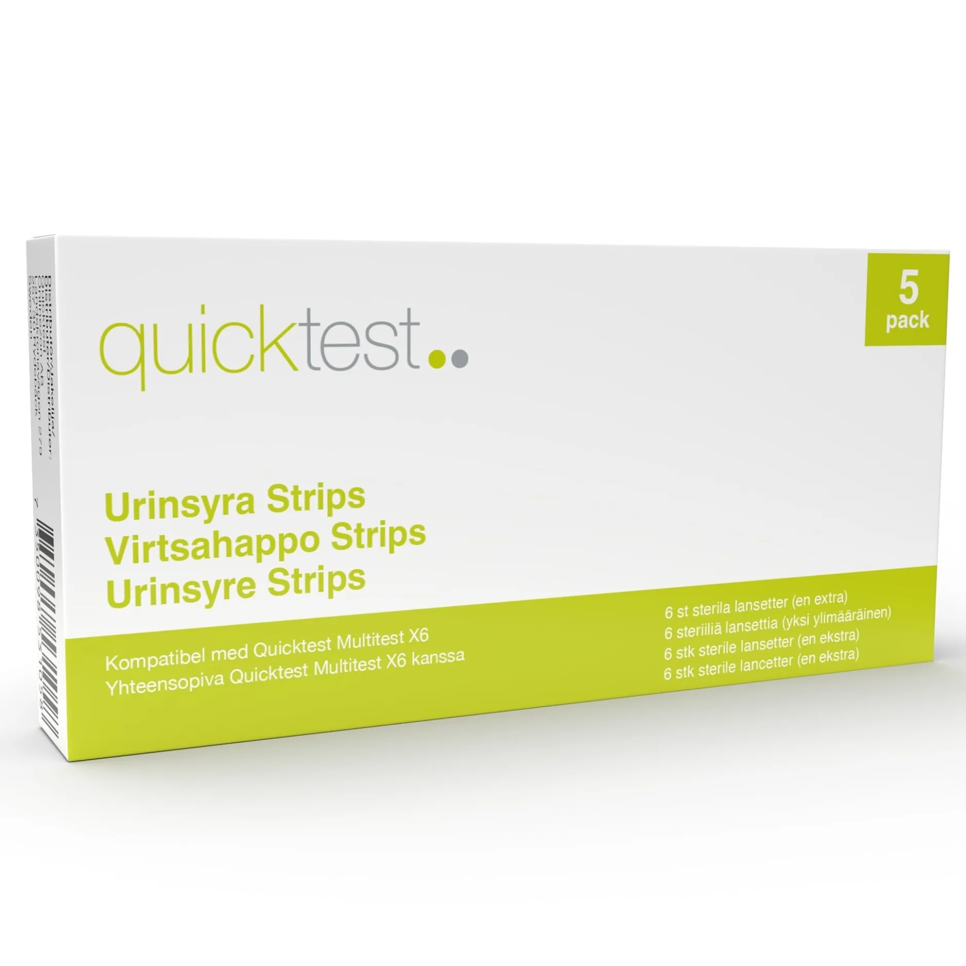 Quicktest X6 Refill Urinsyrastrips 5 st