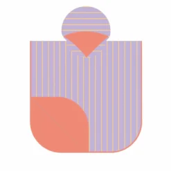 Quut Poncho Randig lila/persika