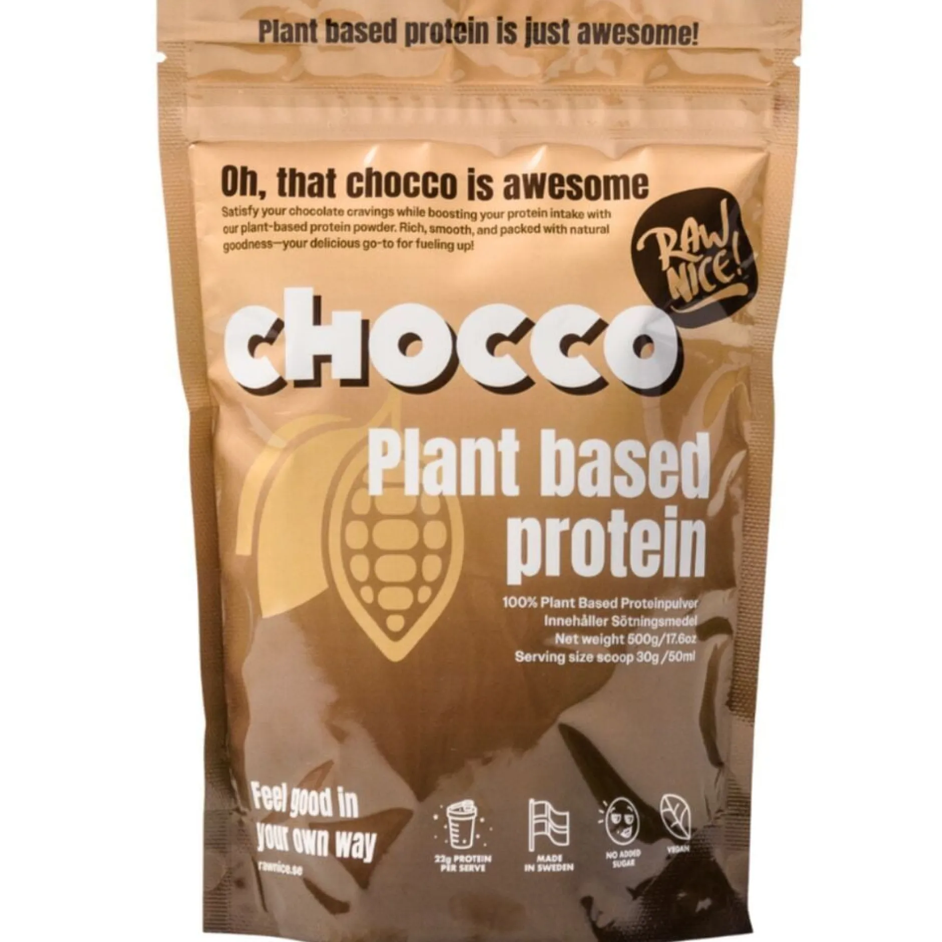 Rawnice Chocolate Protein Pulver 500 g