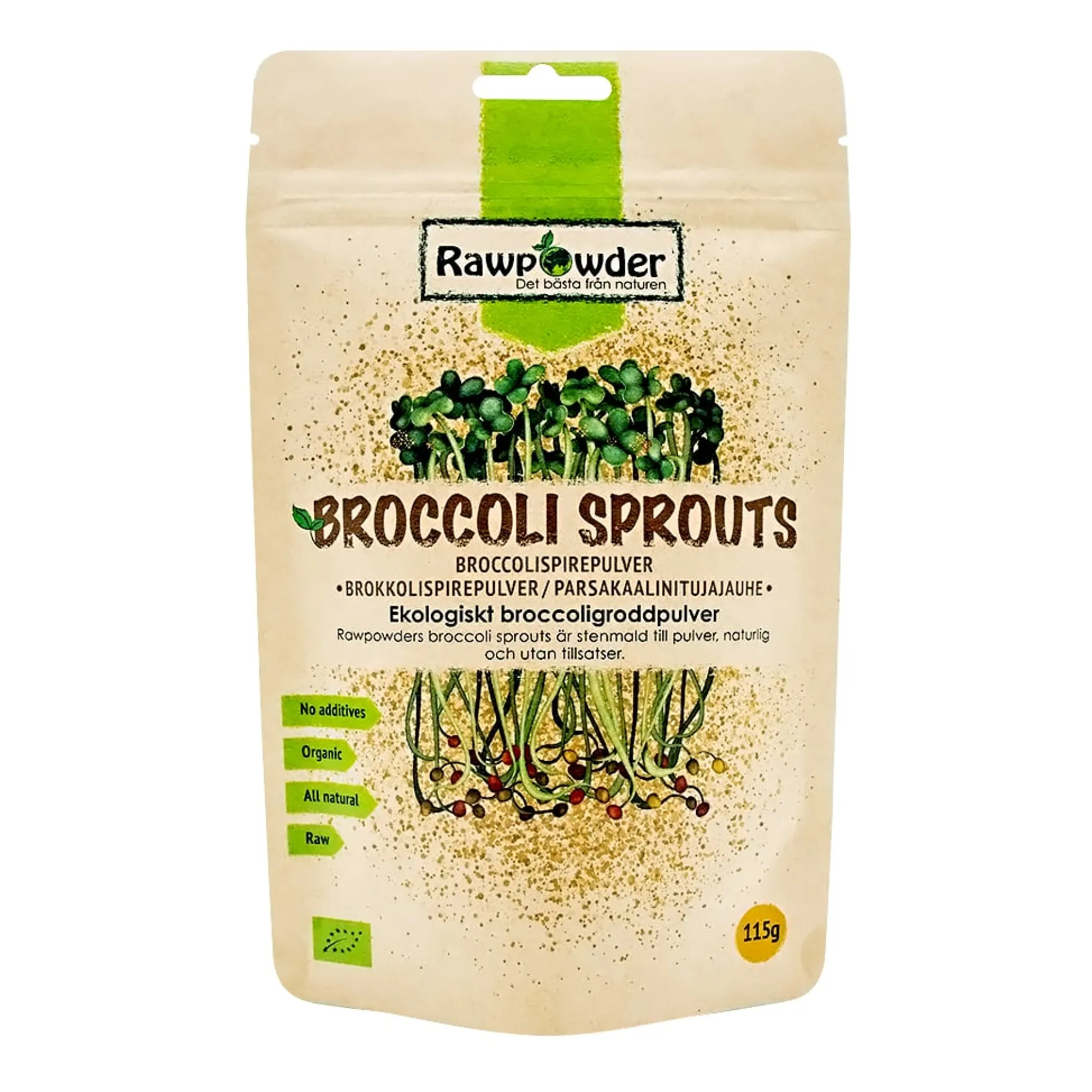 Rawpowder Broccoligroddar 115 g