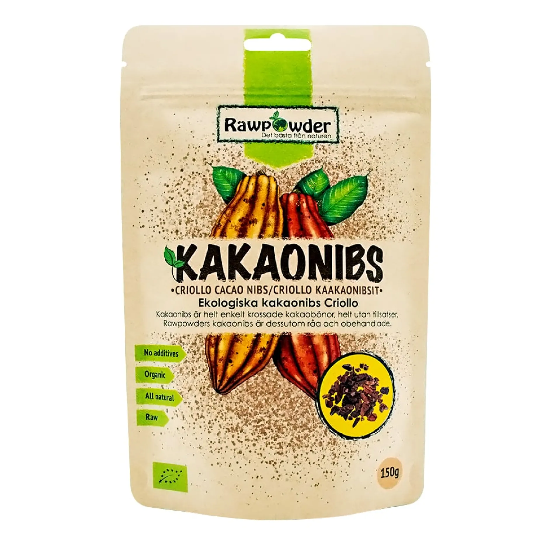Rawpowder Kakaonibs Criollo 150 g