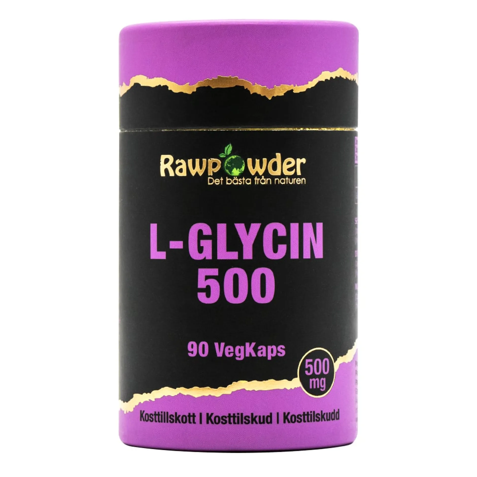 Rawpowder L-Glycin 500 mg 90 kapslar