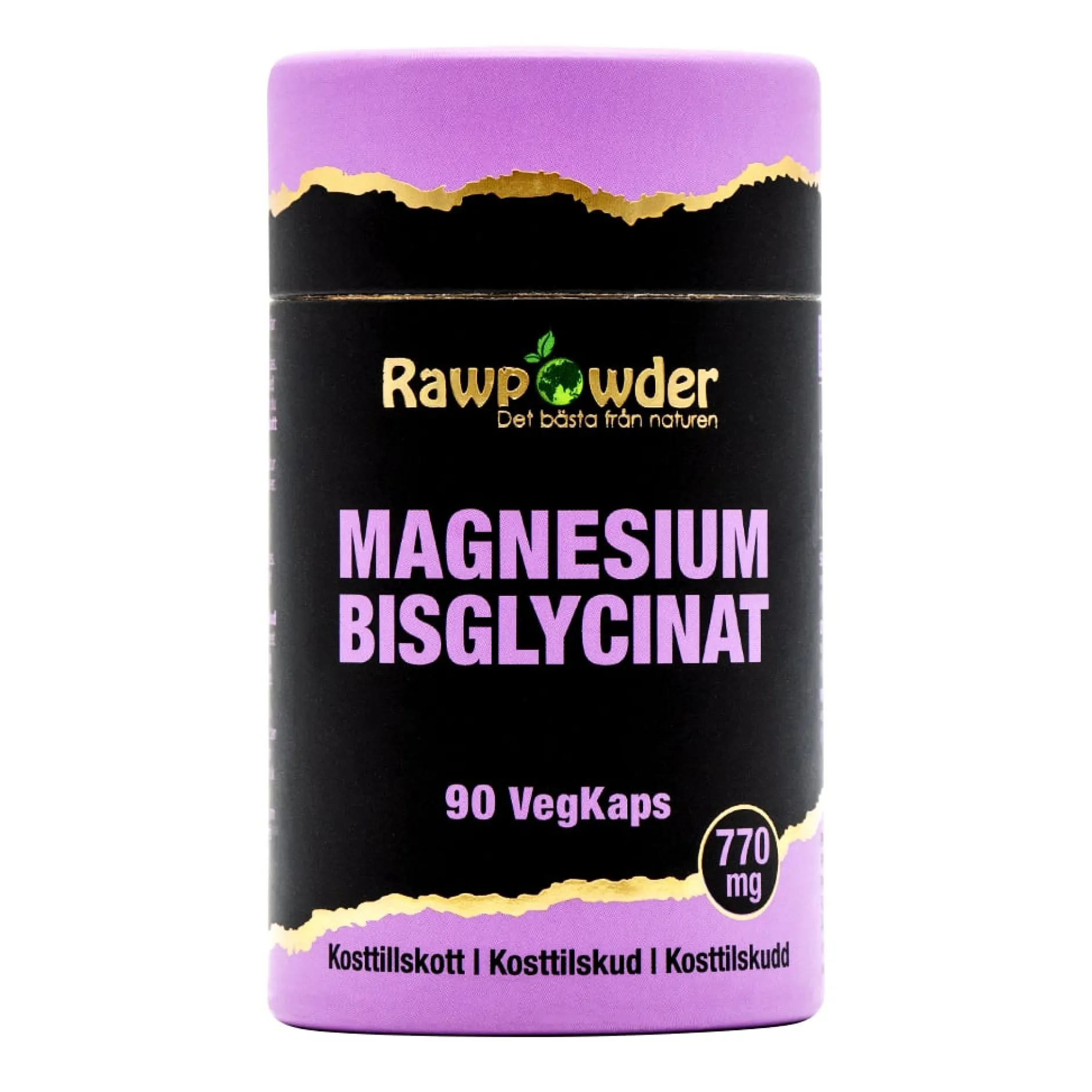 Rawpowder Magnesium Bisglycinat 770 mg 90 kapslar