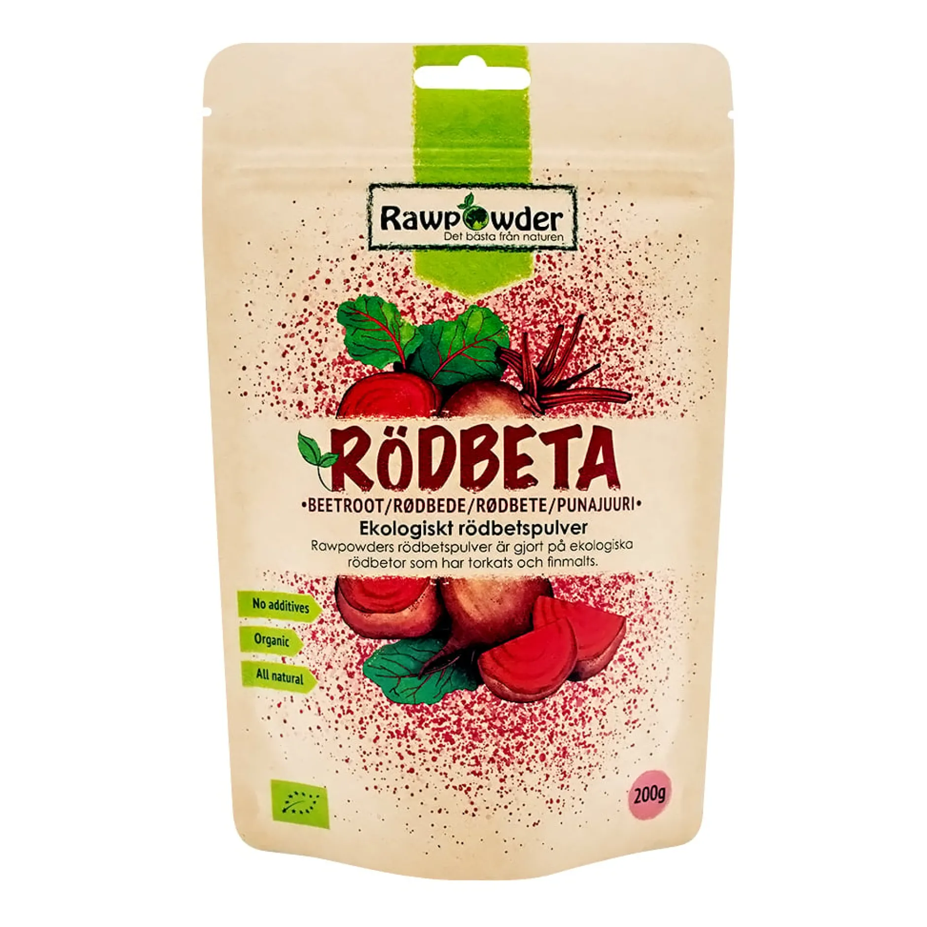 Rawpowder Rödbetspulver 200 g EKO