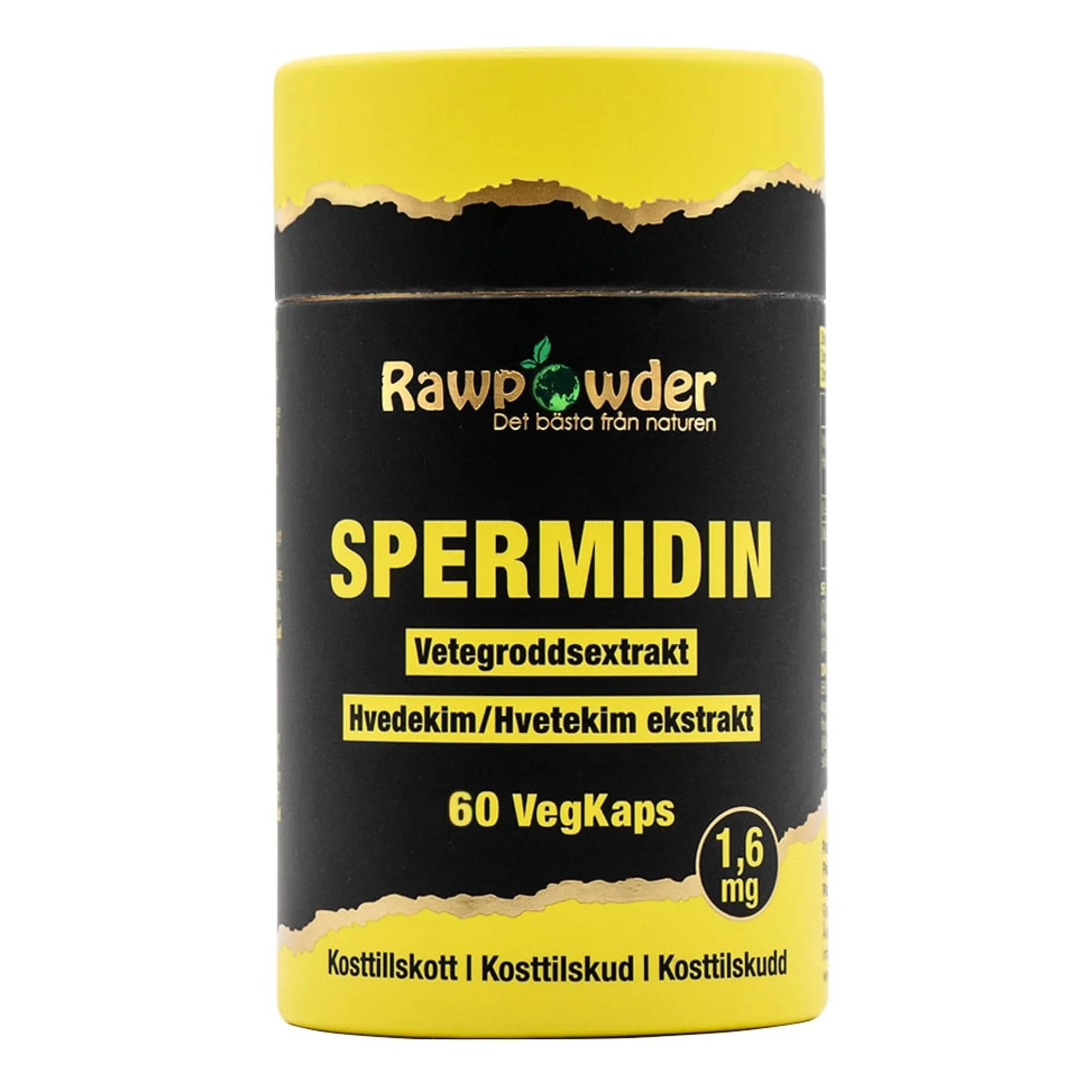 Rawpowder Spermidin 1,6 mg 60 kapslar