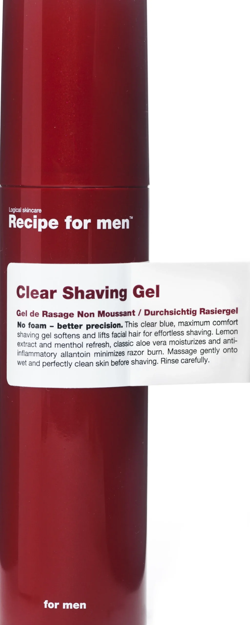 Recipe for men Clear Shaving Gel 100 ml