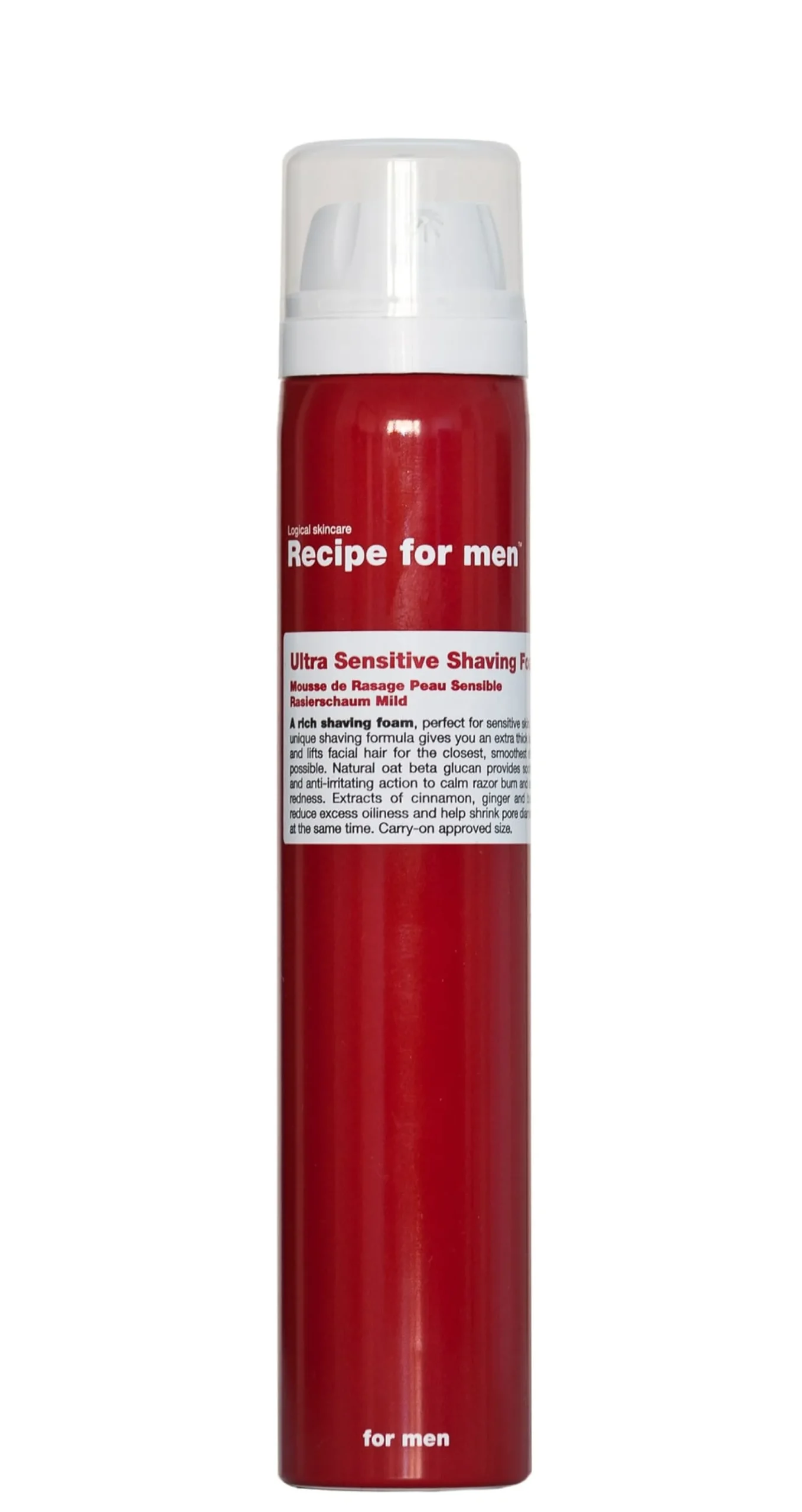 Recipe for men Ultra Sensitive Shaving Foam 100 ml