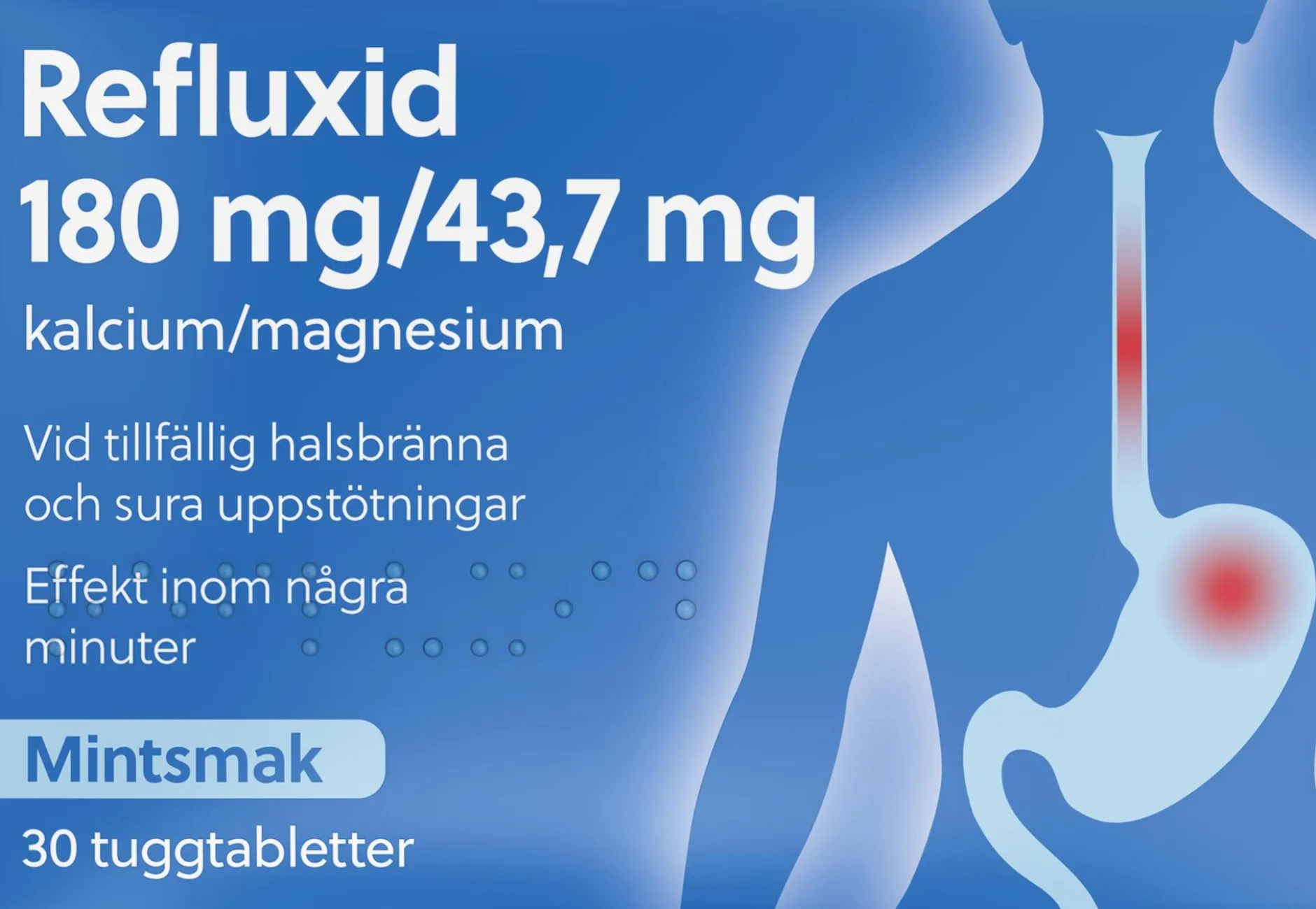 Refluxid 180mg/43,7mg 30 st
