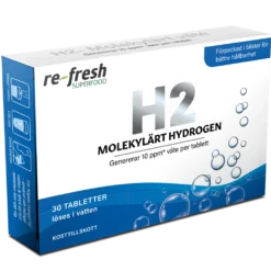 Re-fresh Superfood H2 Molekylärt Väte 30 tabletter
