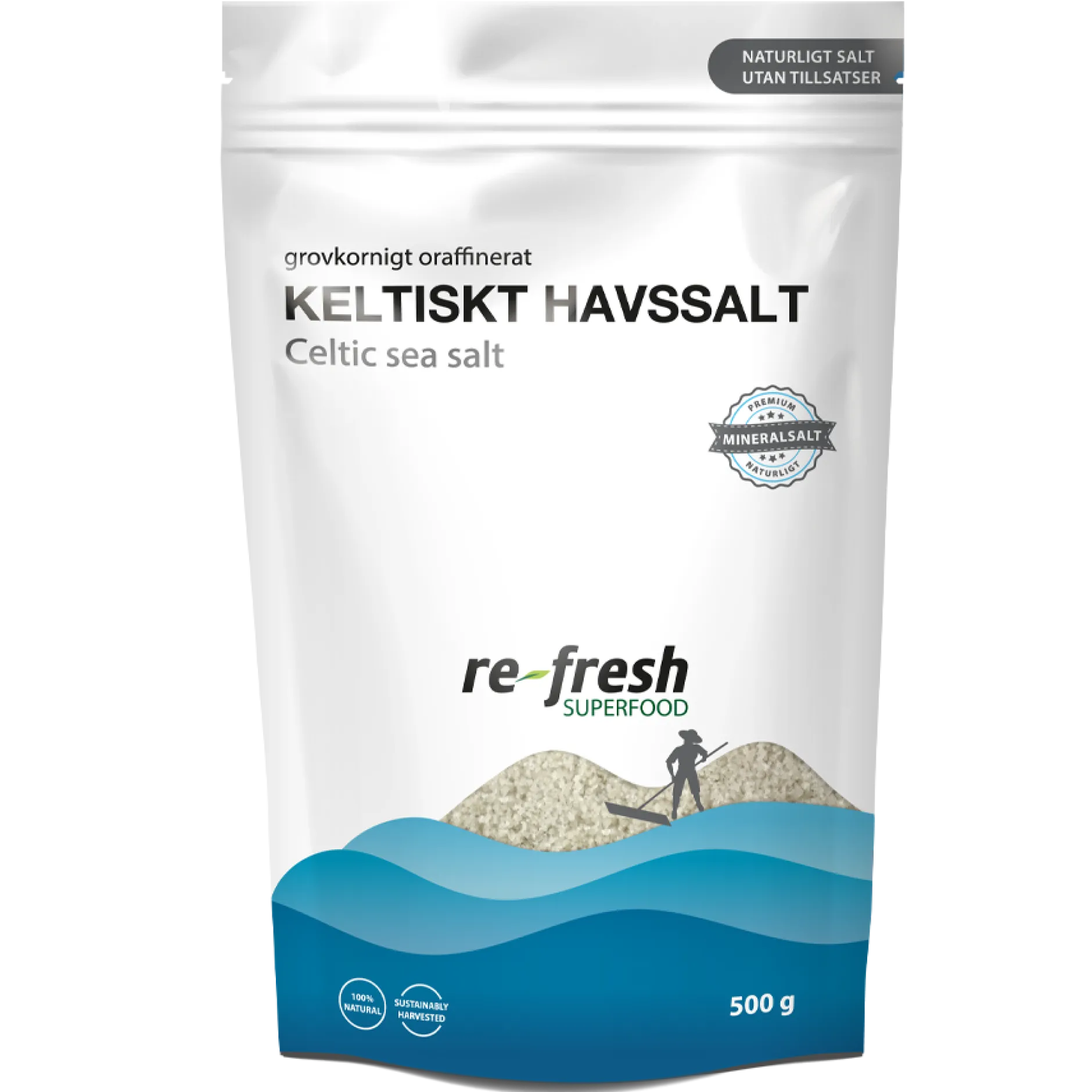Re-fresh Superfood Keltiskt havssalt (celtic sea salt) Grovkornigt 500g