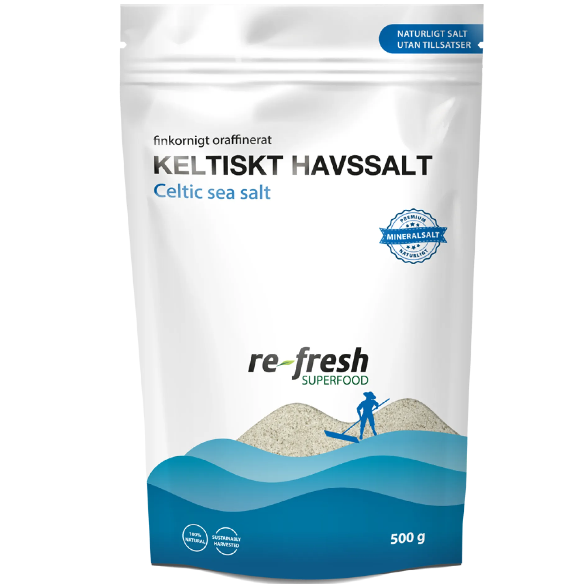 Re-fresh Superfood Keltiskt Havssalt Finkornigt 500g
