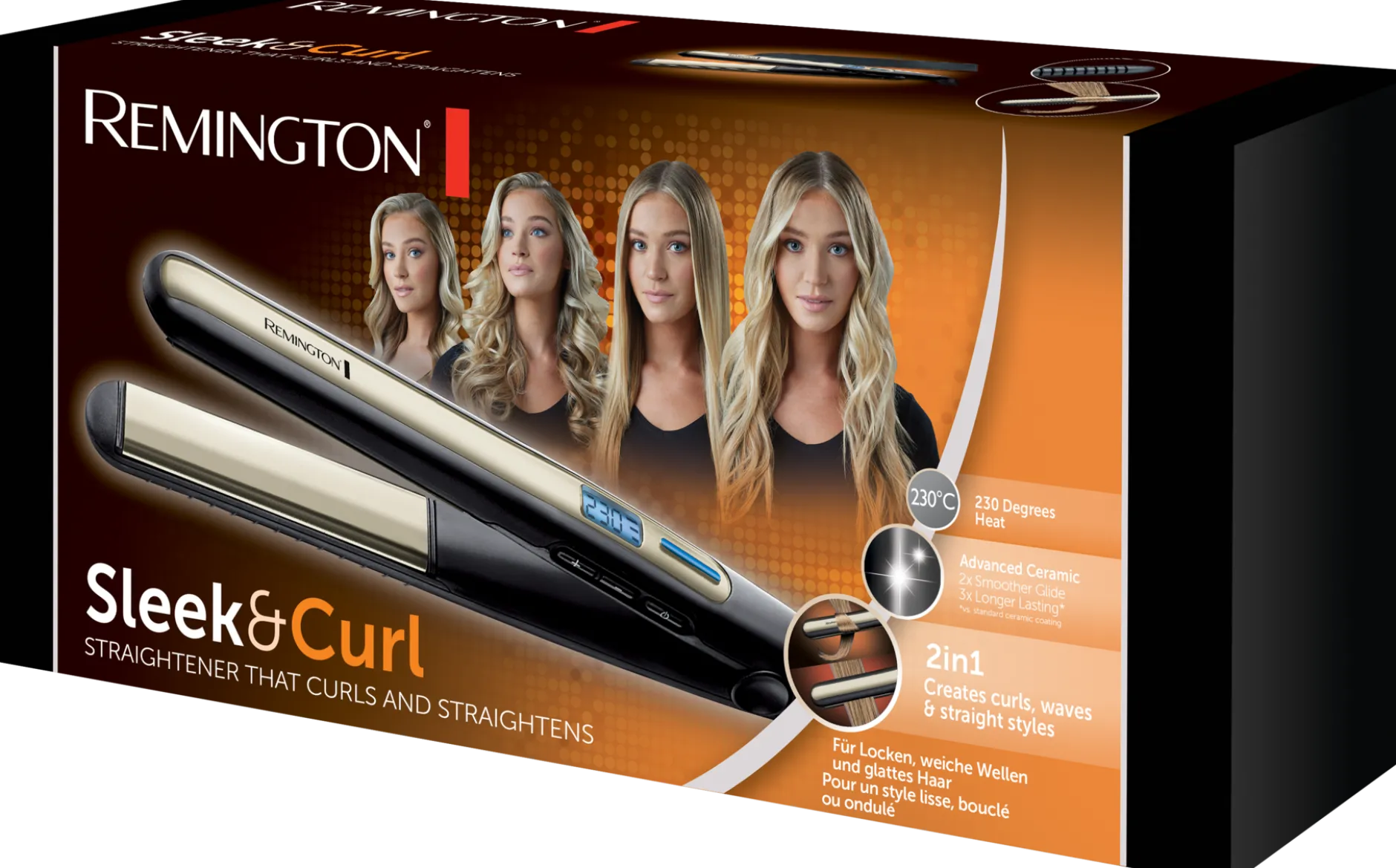 REMINGTON Sleek & Curl Plattång 1 st