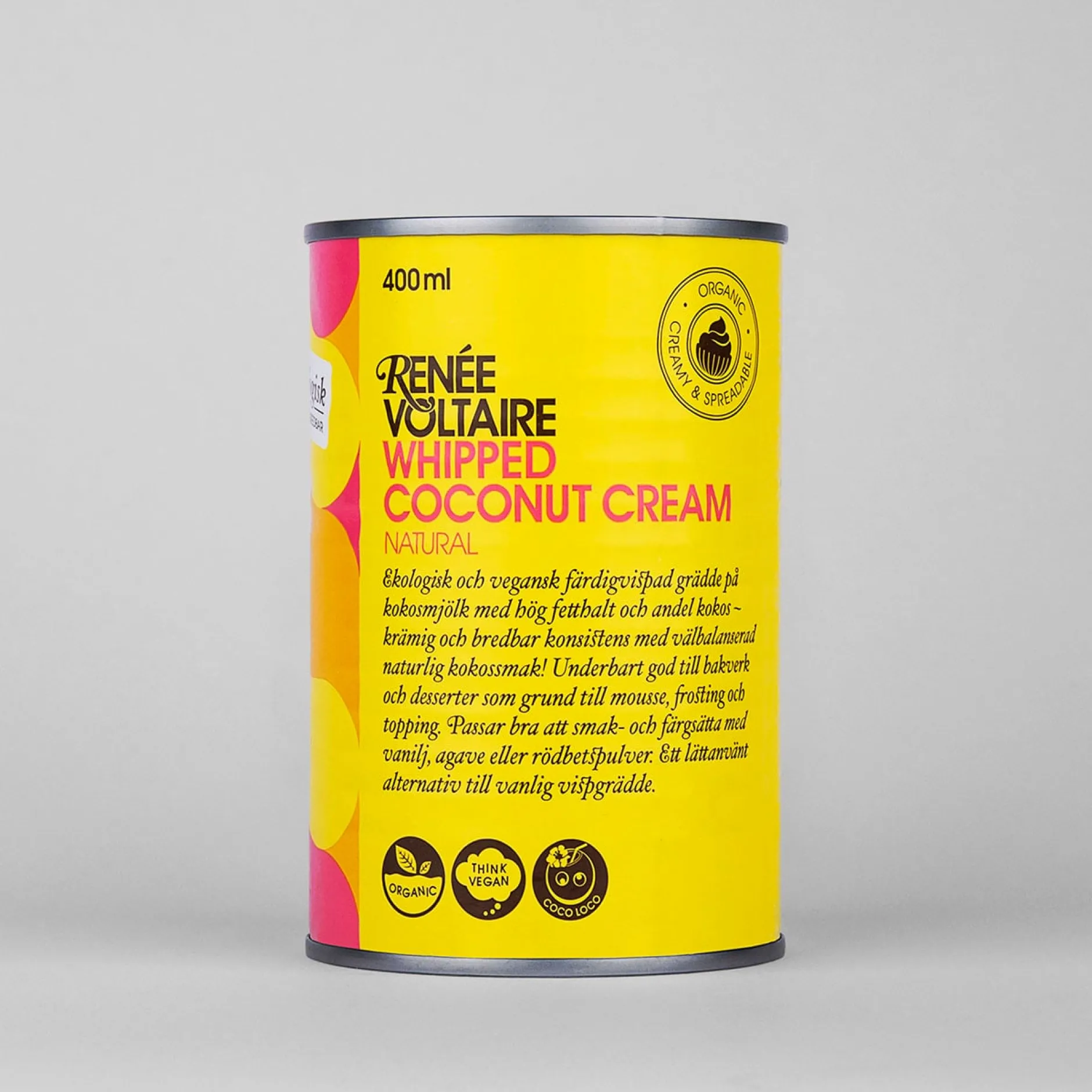 Renée Voltaire Färdigvispad Kokosgrädde - Neutral EKO 400 ml