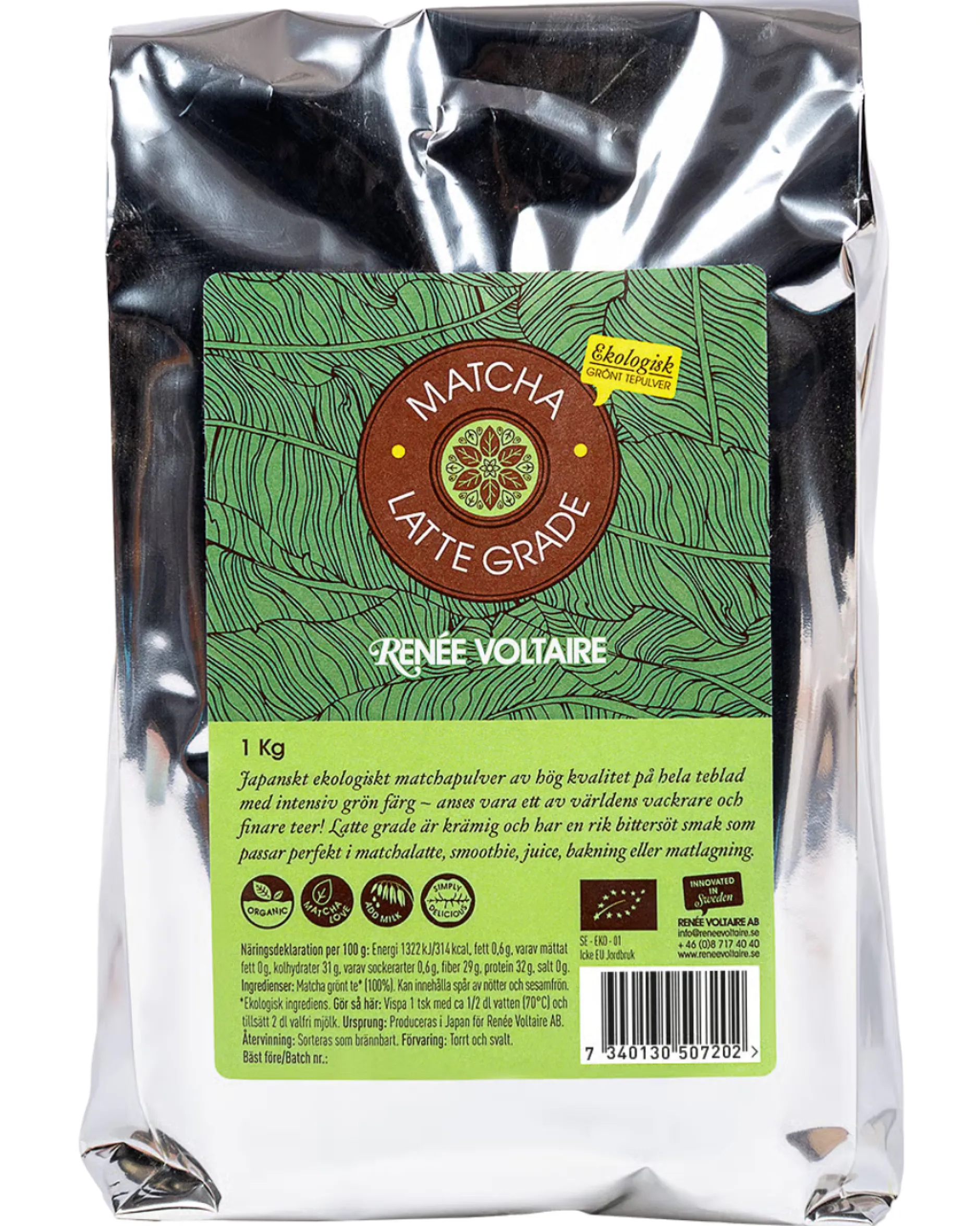Renée Voltaire Matcha Latte Grade 1kg Refill EKO