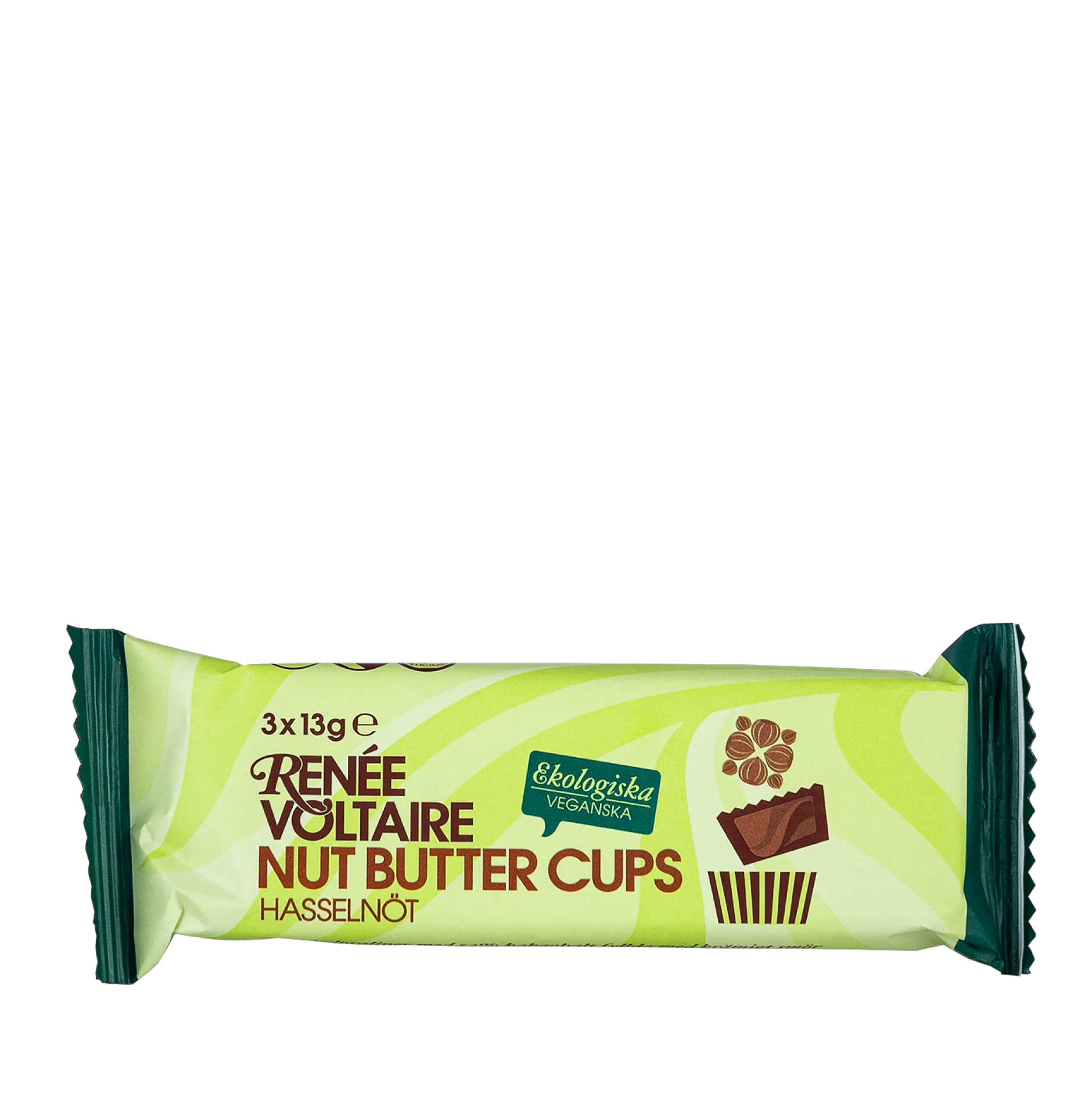 Renée Voltaire Nut Butter Cups - Hasselnöt 3 x 13 g EKO