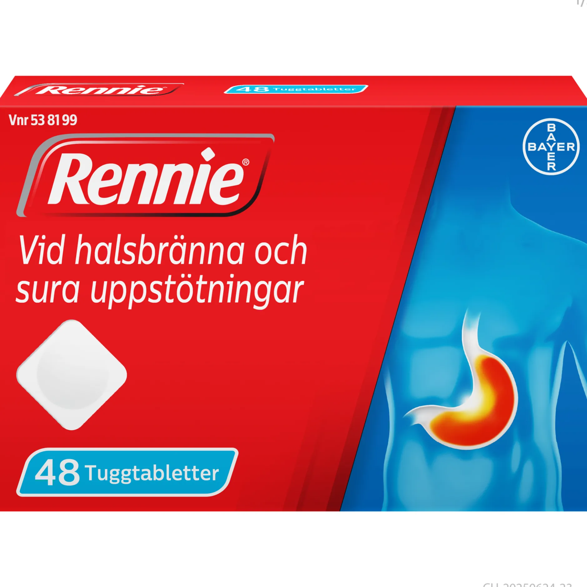 Rennie 680 mg/80 mg 48 tuggtabletter