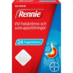 Rennie 680 mg/80 mg 24 tuggtabletter
