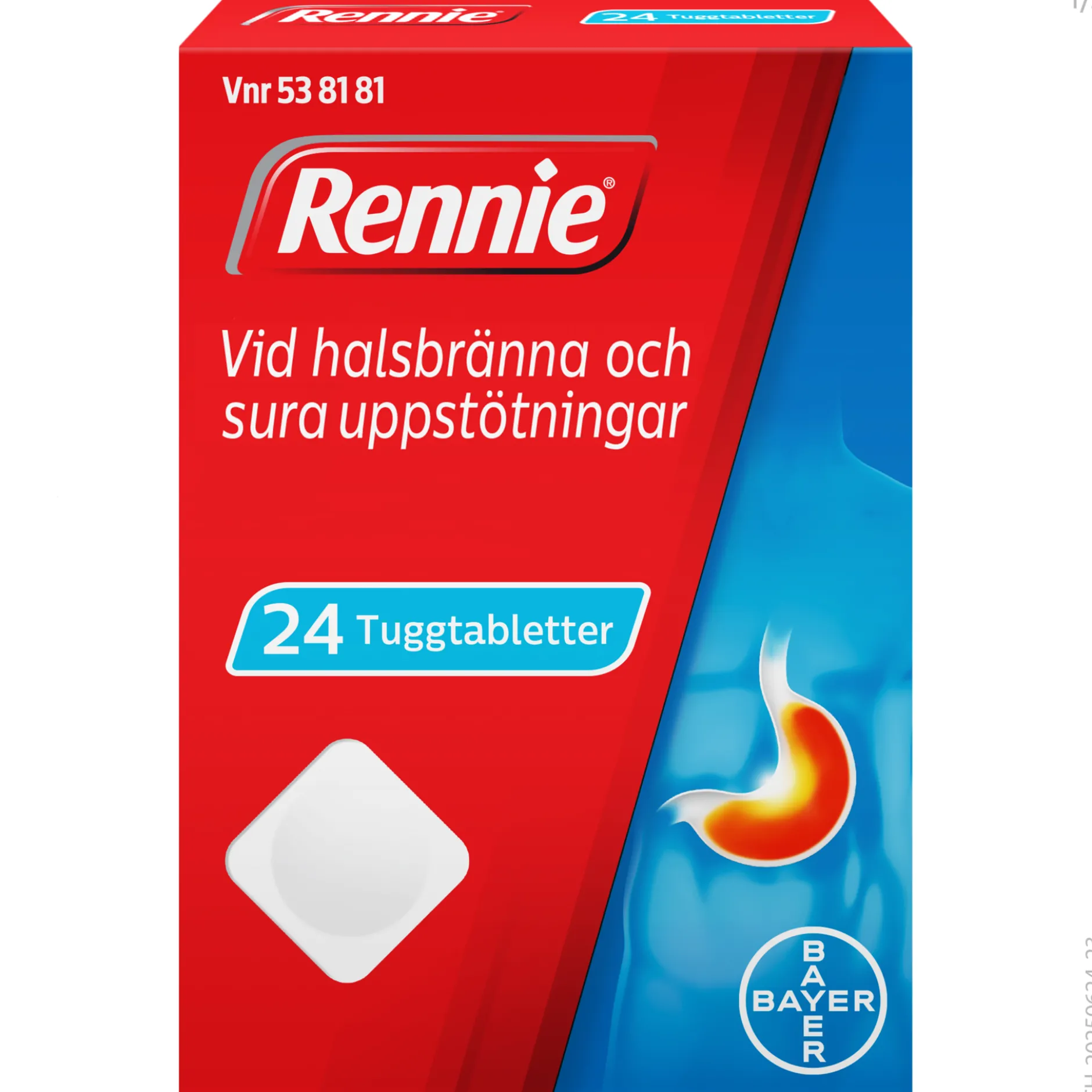 Rennie 680 mg/80 mg 24 tuggtabletter