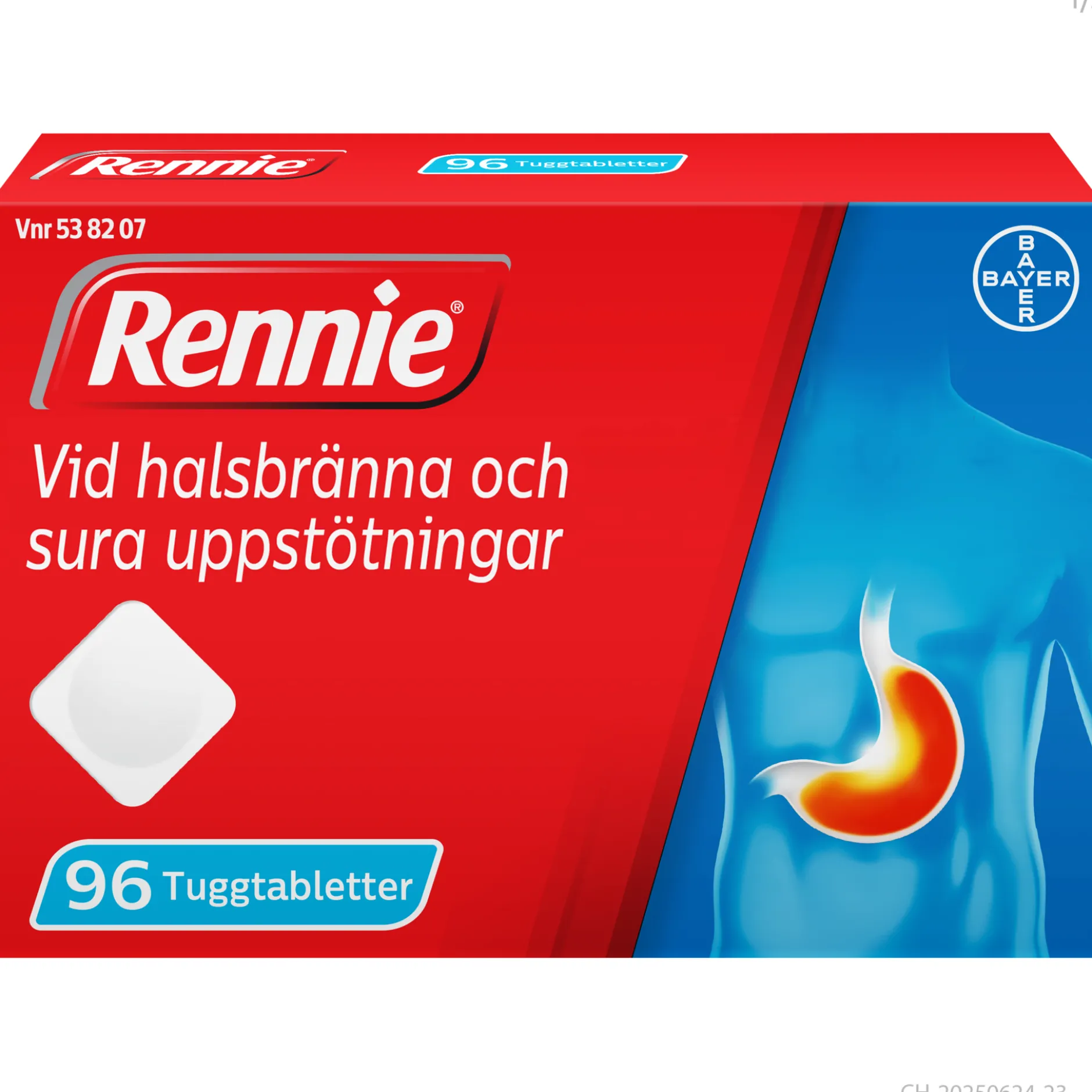 Rennie 680 mg/80 mg 96 tuggtabletter