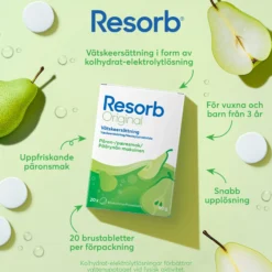 Resorb Original Vätskeersättning Päronsmak 90g