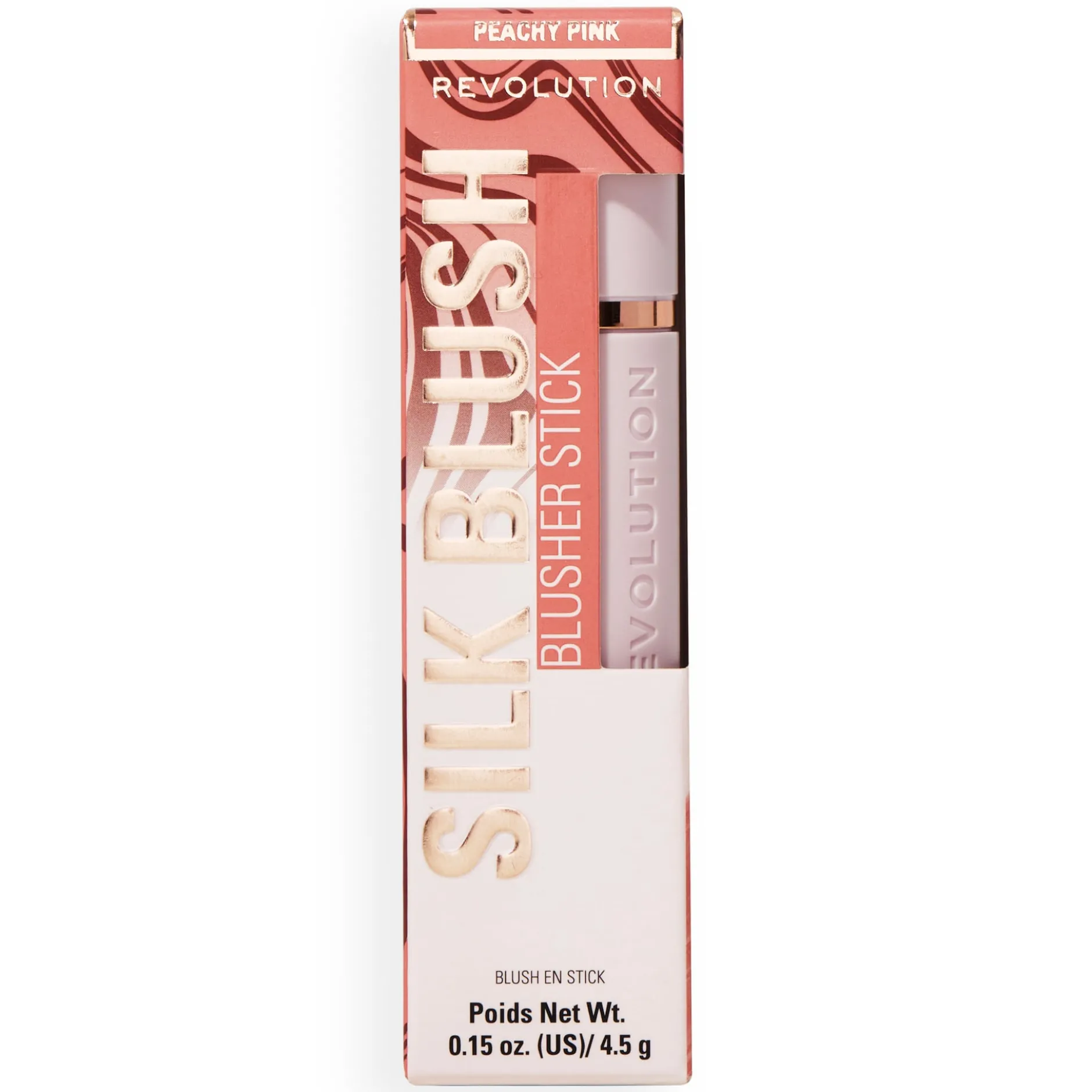 Revolution Skin Silk Marble Blush Stick Peachy Pink 4,5 g