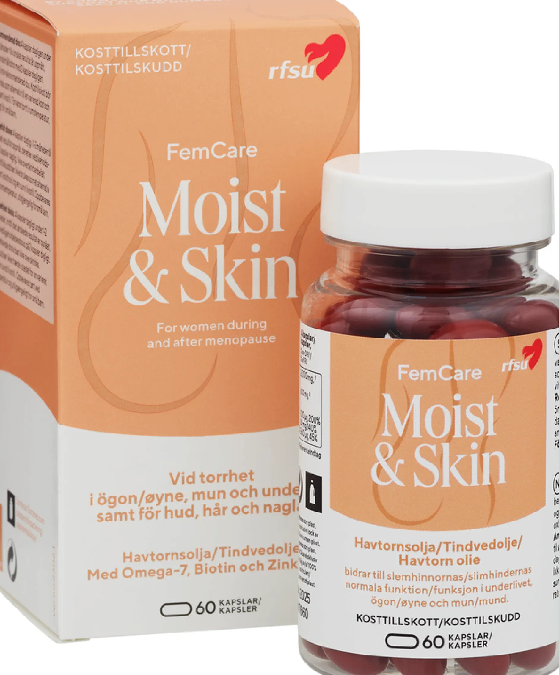 RFSU FemCare Moist & Skin 60 kapslar