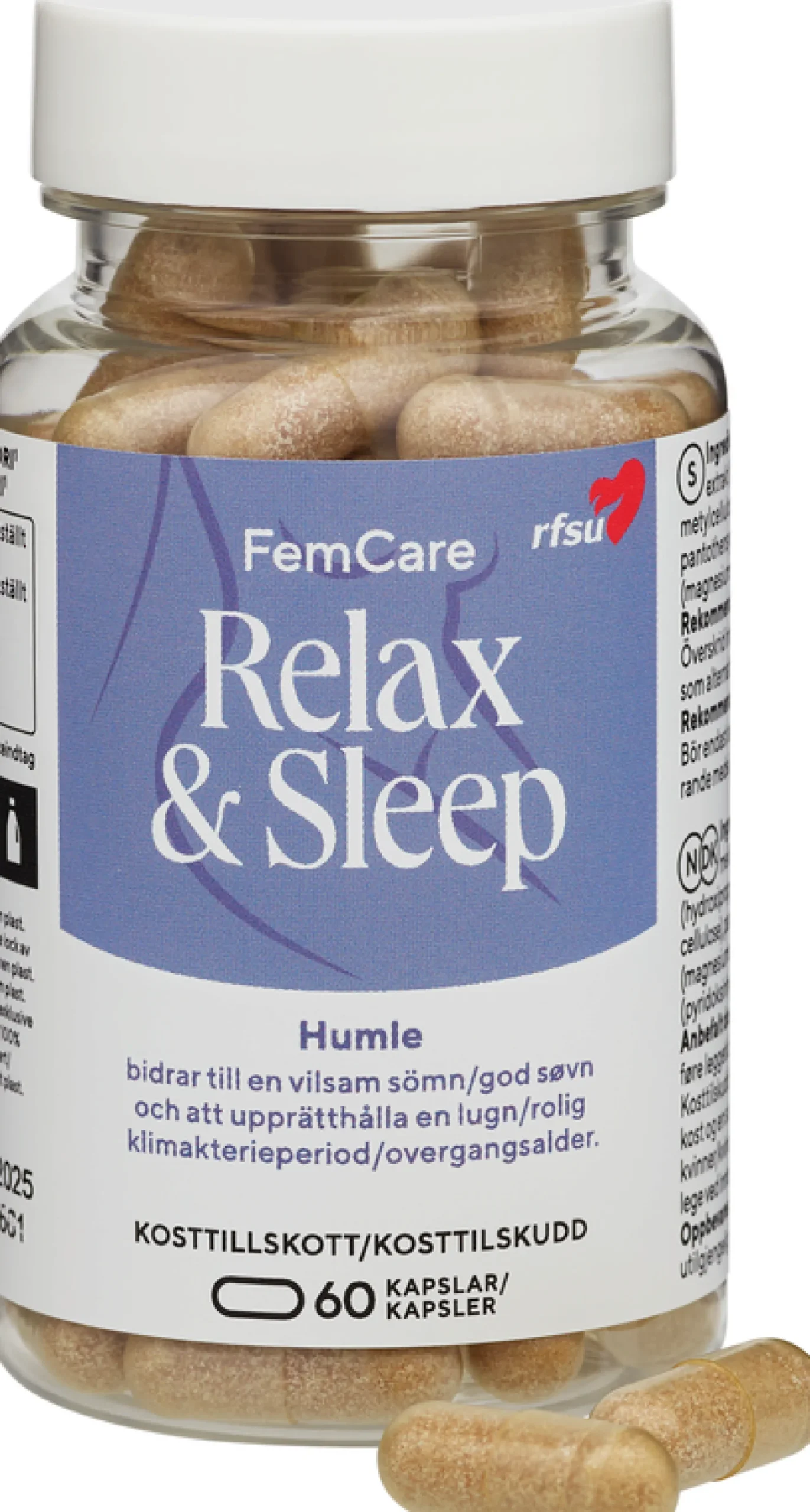 RFSU FemCare Relax & Sleep 60 kapslar