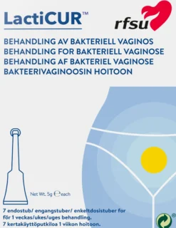 RFSU LactiCUR Mot Bakteriell Vaginos 7 engångstuber