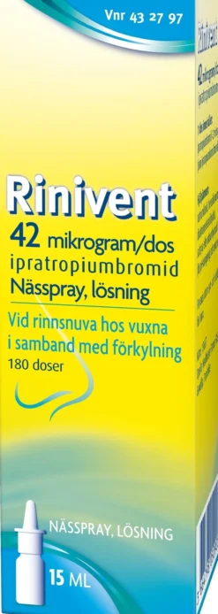 Rinivent 42 mikrogram/dos Nässpray 15 ml