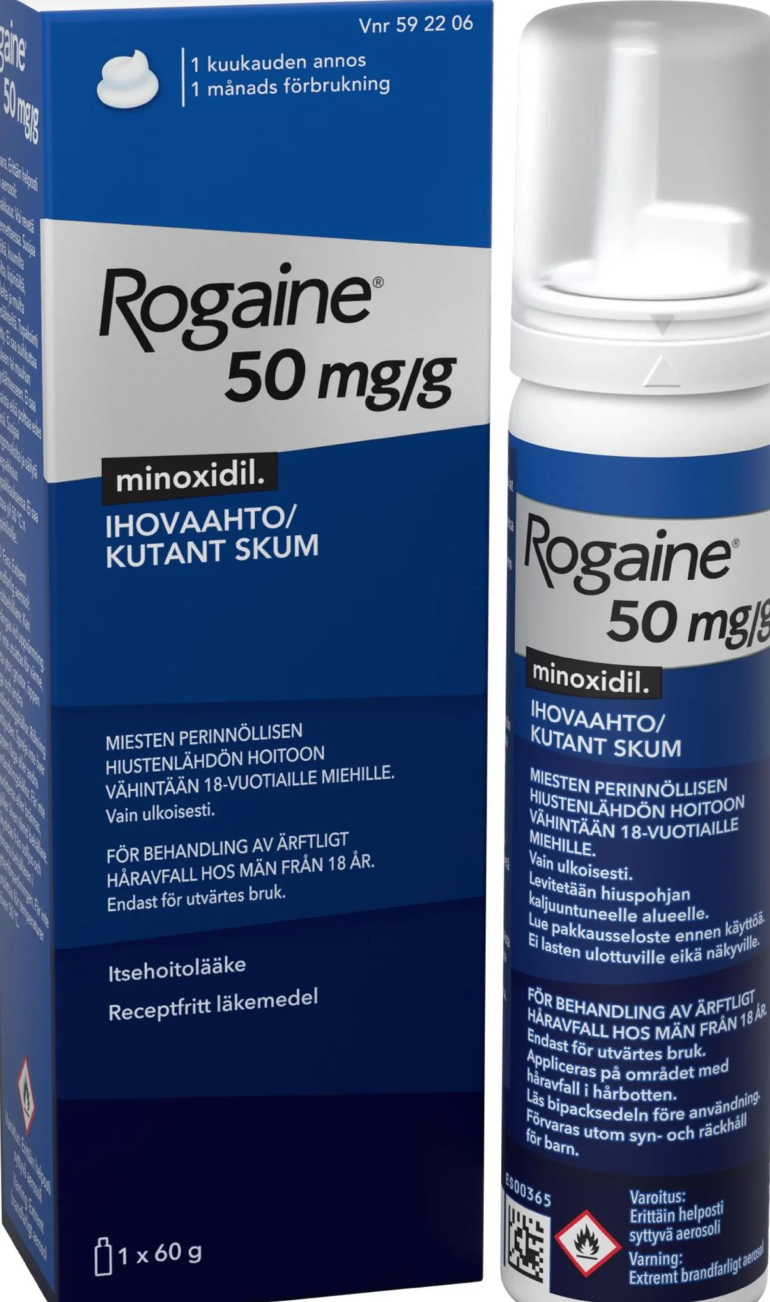 Rogaine 50mg/g Kutant Skum 60 g