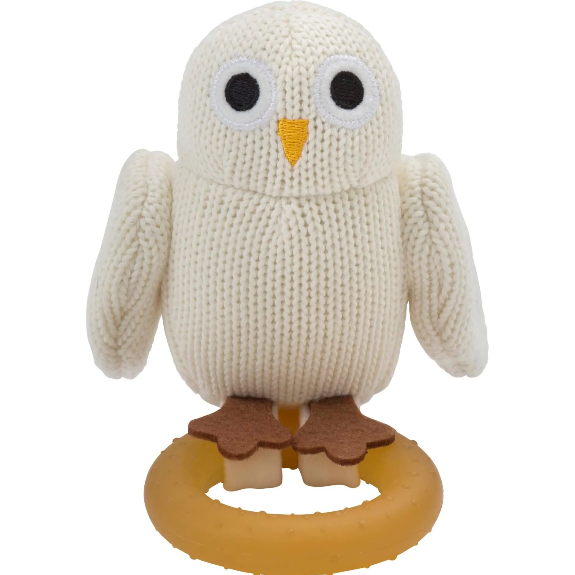 Rätt Start Bitleksak med naturgummiring Owls