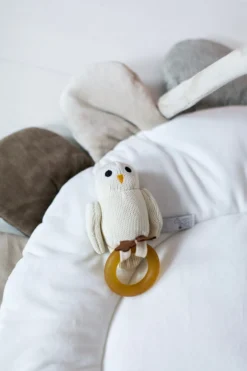 Rätt Start Bitleksak med naturgummiring Owls