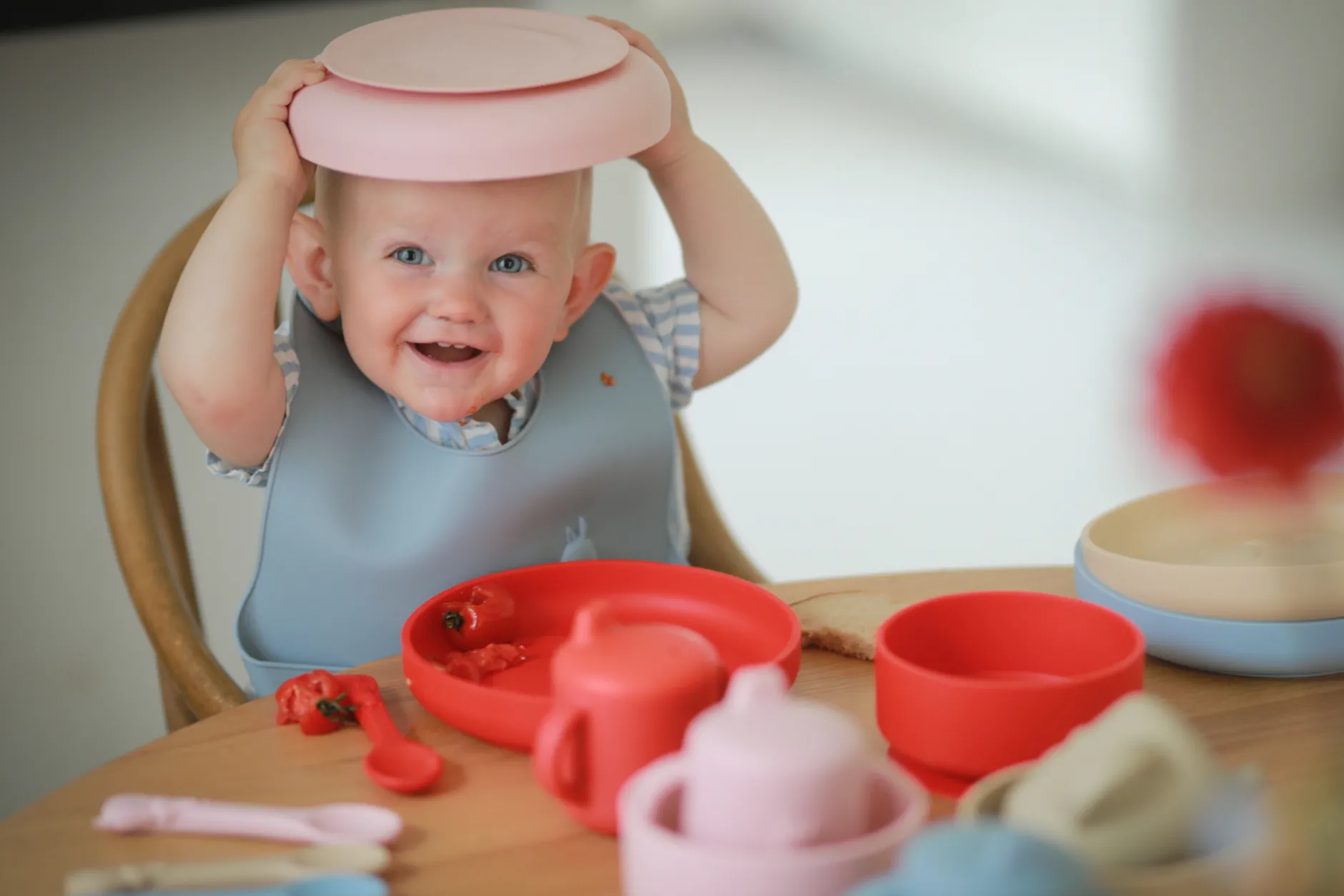 Rätt Start Mumin Silikon Skål med Sugkopp Rosehip Pink