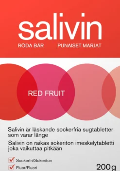 Salivin Sugtabletter Vid Muntorrhet Röda Bär 200 g