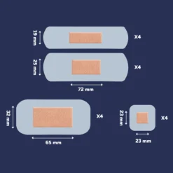 Salvequick Aqua Block Family Pack 16 st