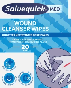 Salvequick MED Wound Cleanser Wipes 20 st