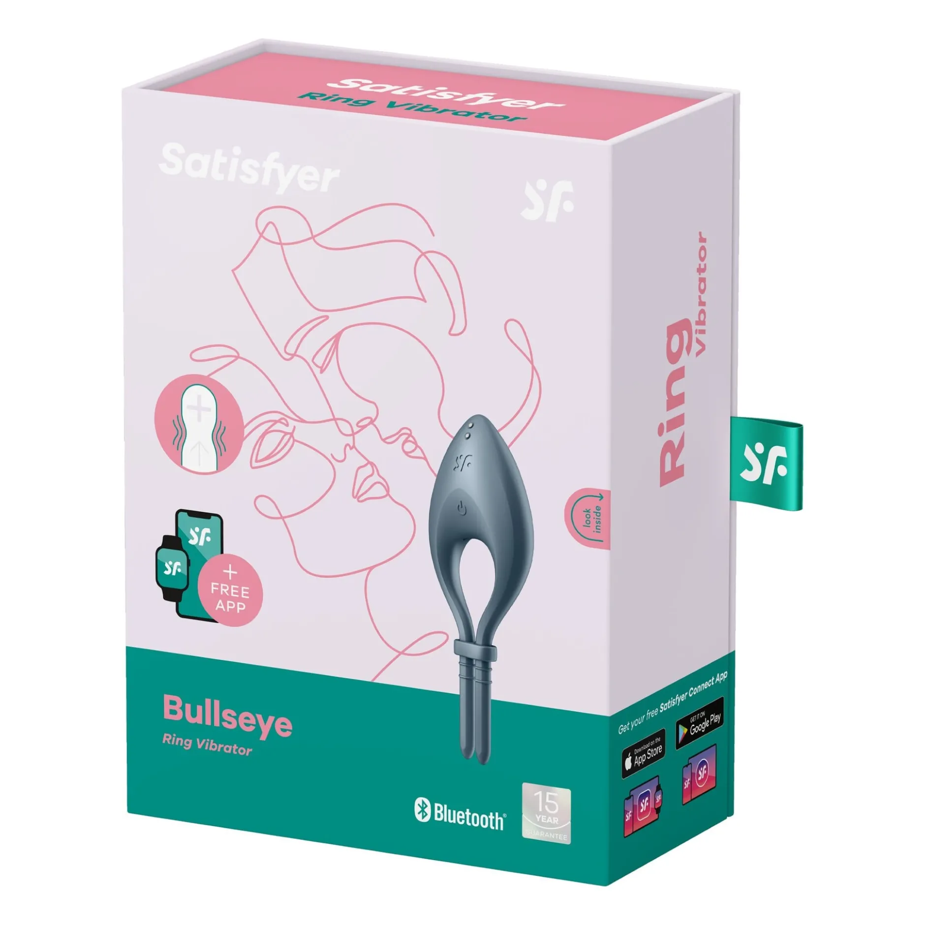 Satisfyer Bulls Eye Dark Blue Vibrerande Ring 1 st