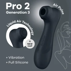 Satisfyer Pro 2 Generation 3 Black Lufttrycksvibrator 1 st