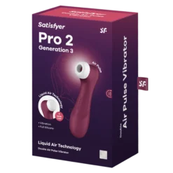 Satisfyer Pro 2 Generation 3 Wine Red Lufttrycksvibrator 1 st