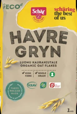 Schär Havregryn ekologisk glutenfri 1 kg