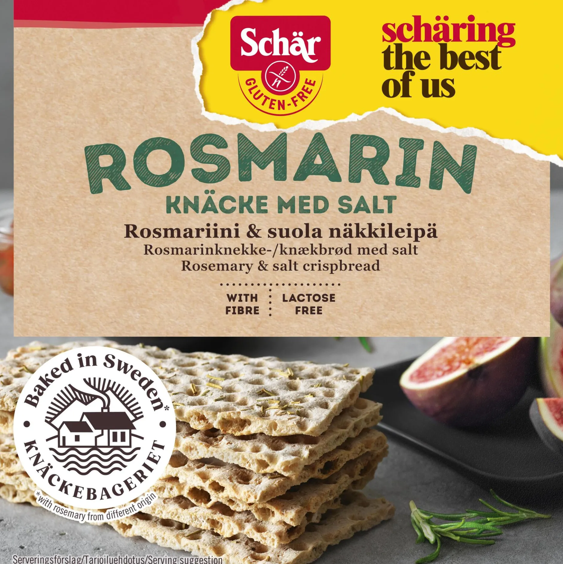 Schär Rosmarinknäcke med Salt glutenfri 230 g
