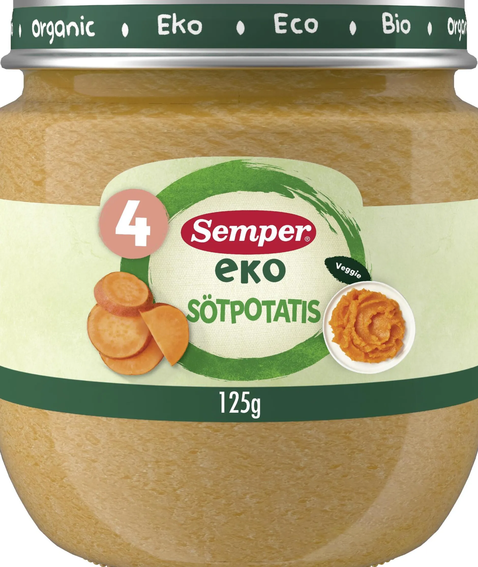 Semper EKO Sötpotatis 4 månader 125 g