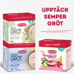 Semper Flerkornsgröt från 1 år 470 g