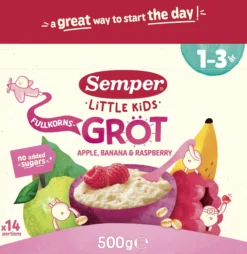 Semper Fullkornsgröt Äpple Banan & Hallon 1-3 år
