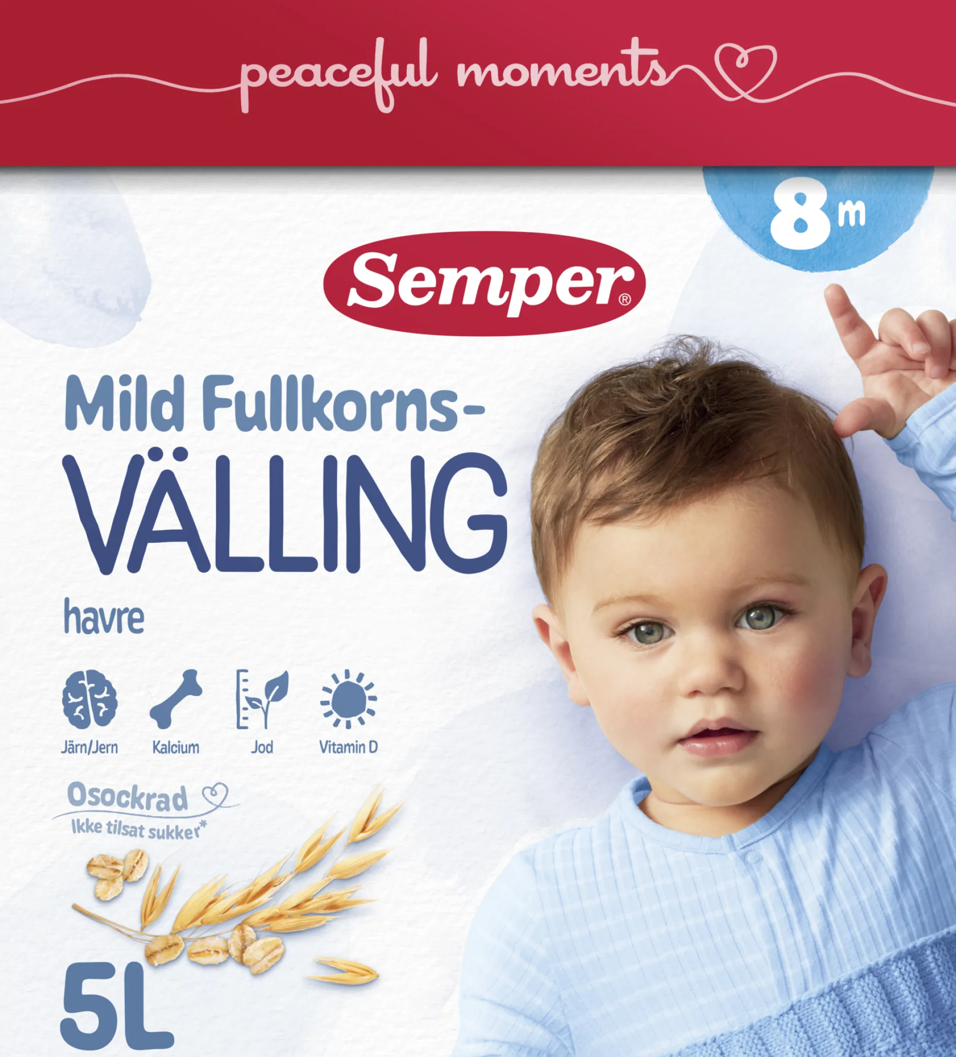 Semper Fullkornsvälling mild 8 mån 5 liter