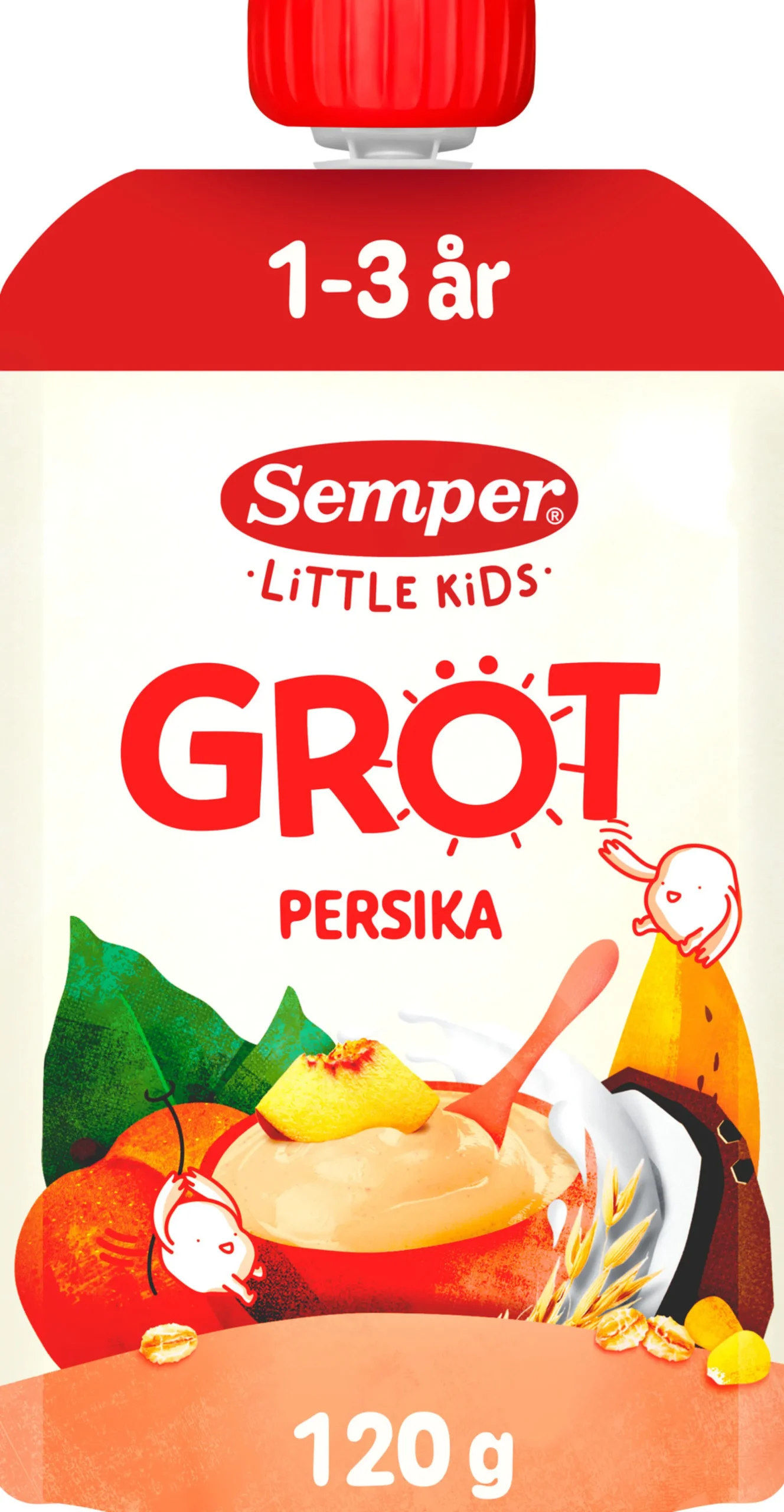 Semper Gröt Persika Banan 1-3 år 120 g