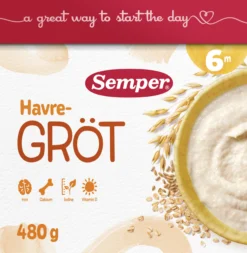 Semper Havregröt Mild & Naturell 480 g
