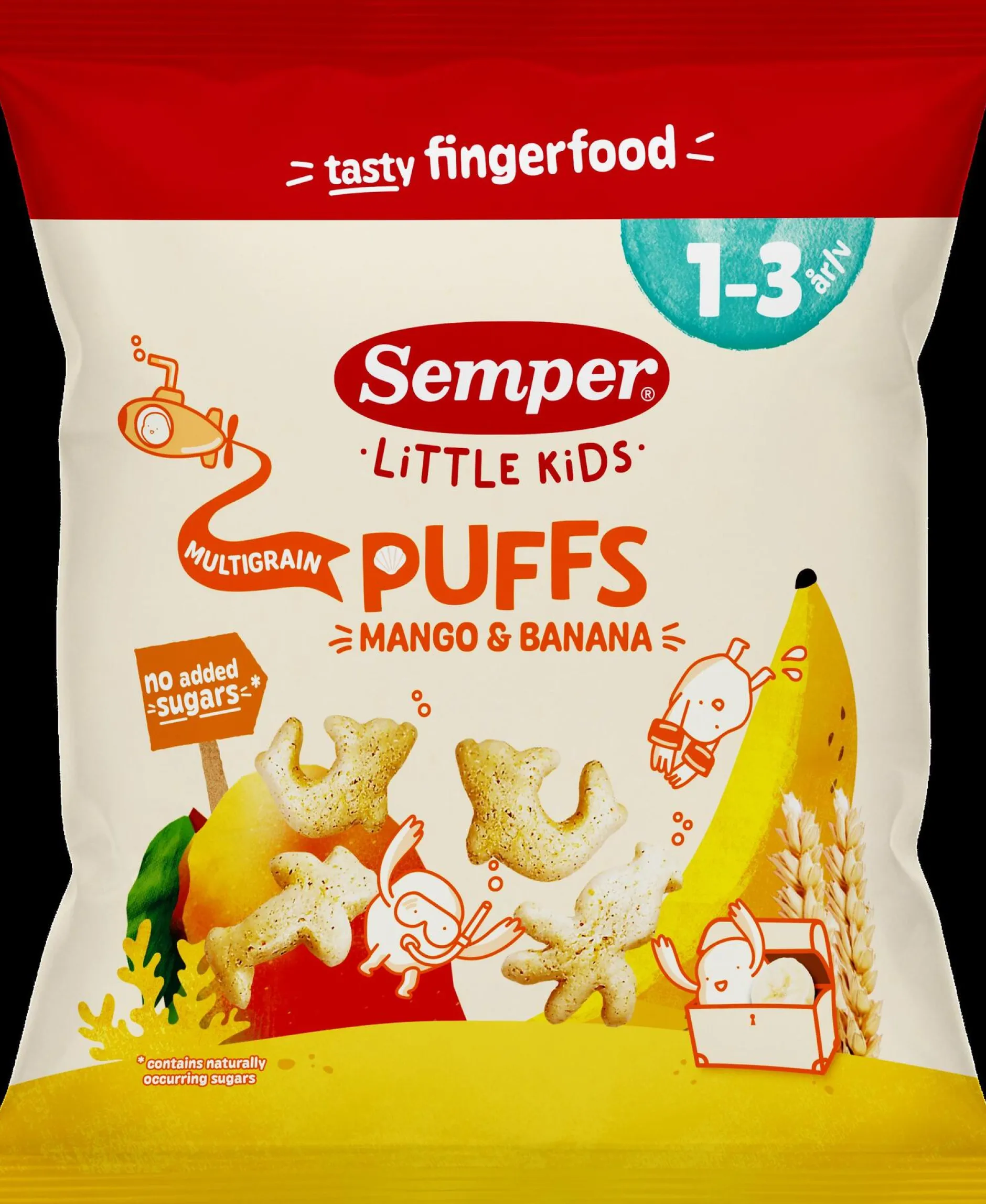Semper Multigryn Puffs Mango Barn 1-3 år 18 g